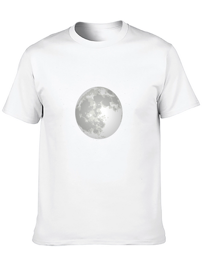 Moon Graphic T-Shirt - Stylish Black Tee