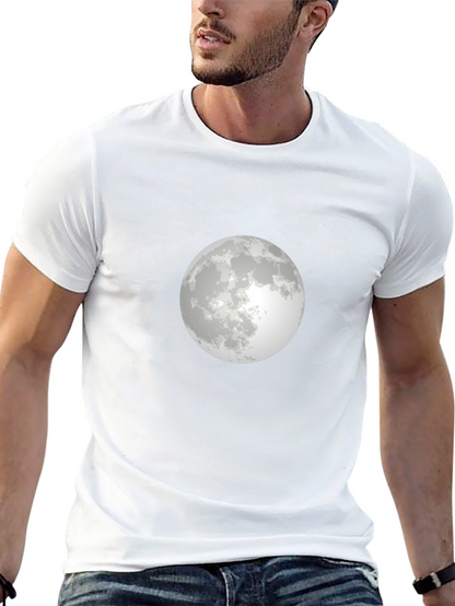 Moon Graphic T-Shirt - Stylish Black Tee