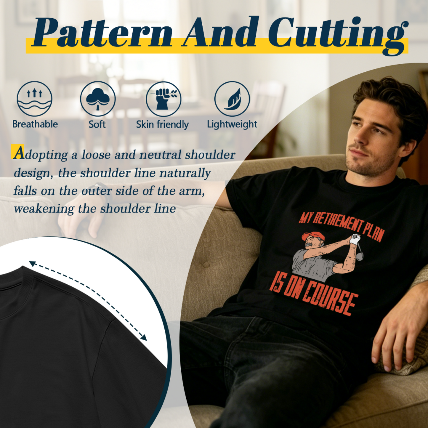 Men's Bold WEIRDO Simple Slogan Trendy Graphic T-Shirt