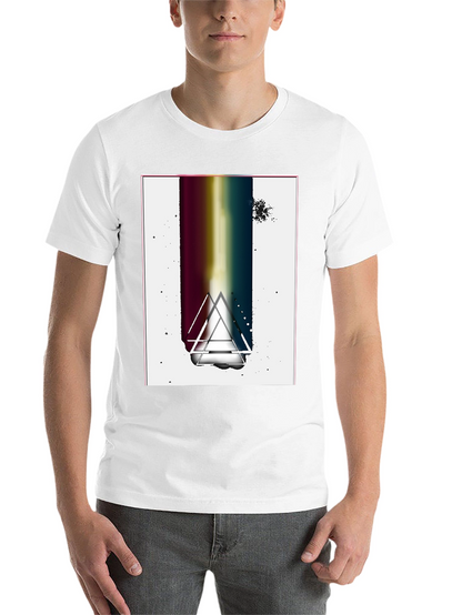 Abstract Graphic Tee - Black Cotton Blend