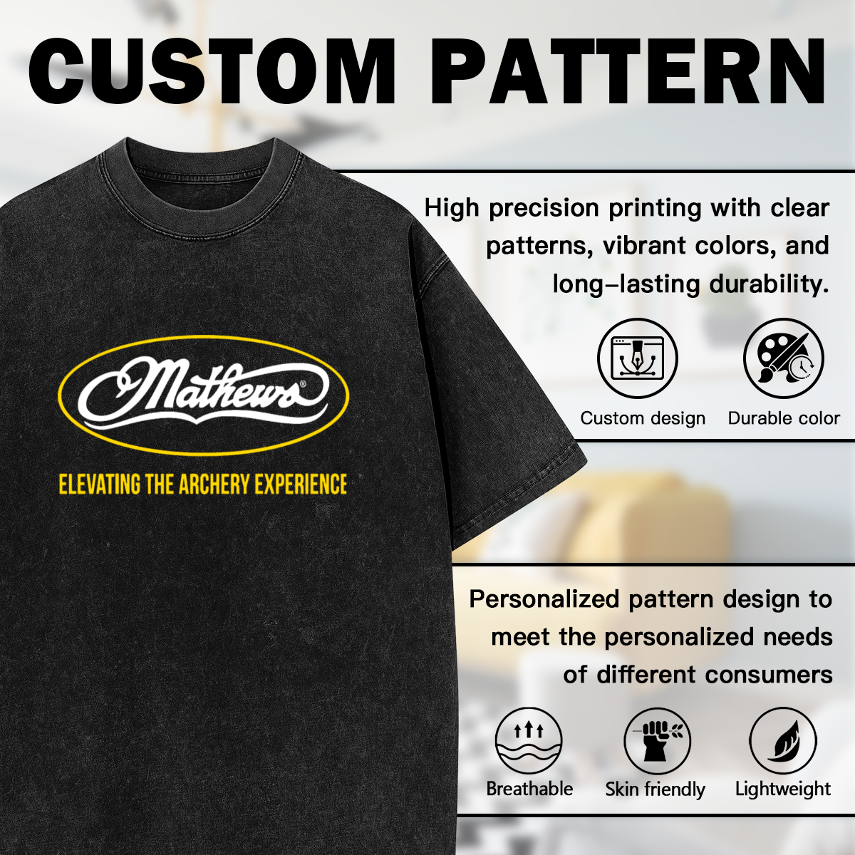 Mathews Archery Elevating The Archery Experience Vintage Washed T-Shirt