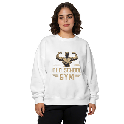 Retro Old School Gym Bodybuilder Fitness Lover Crewneck Sweatshirt