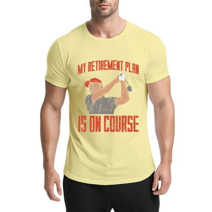 My Retirement Plan Is On Course Golf Lover Vintage Tee
