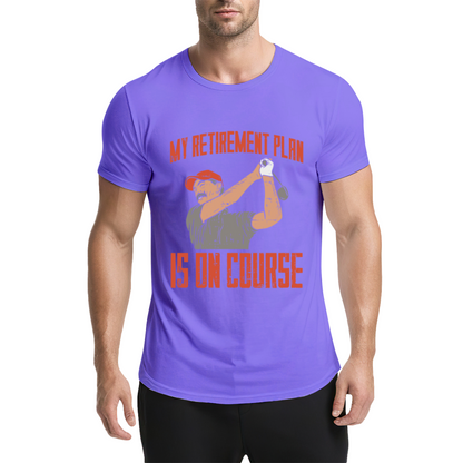 My Retirement Plan Is On Course Golf Lover Vintage Tee