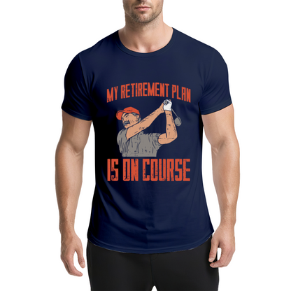 My Retirement Plan Is On Course Golf Lover Vintage Tee