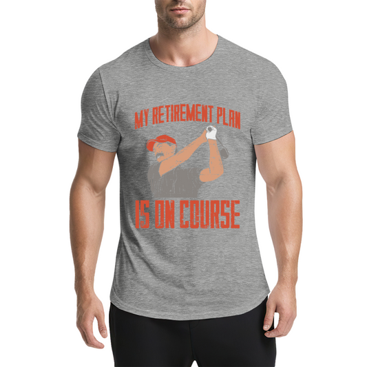 My Retirement Plan Is On Course Golf Lover Vintage Tee