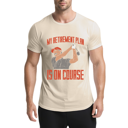 My Retirement Plan Is On Course Golf Lover Vintage Tee