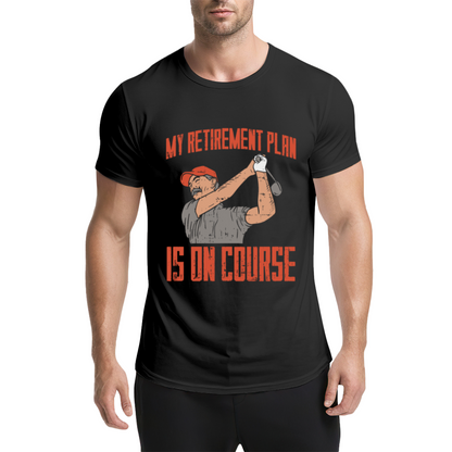 My Retirement Plan Is On Course Golf Lover Vintage Tee