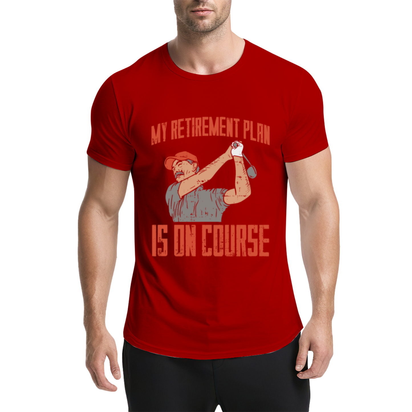 My Retirement Plan Is On Course Golf Lover Vintage Tee