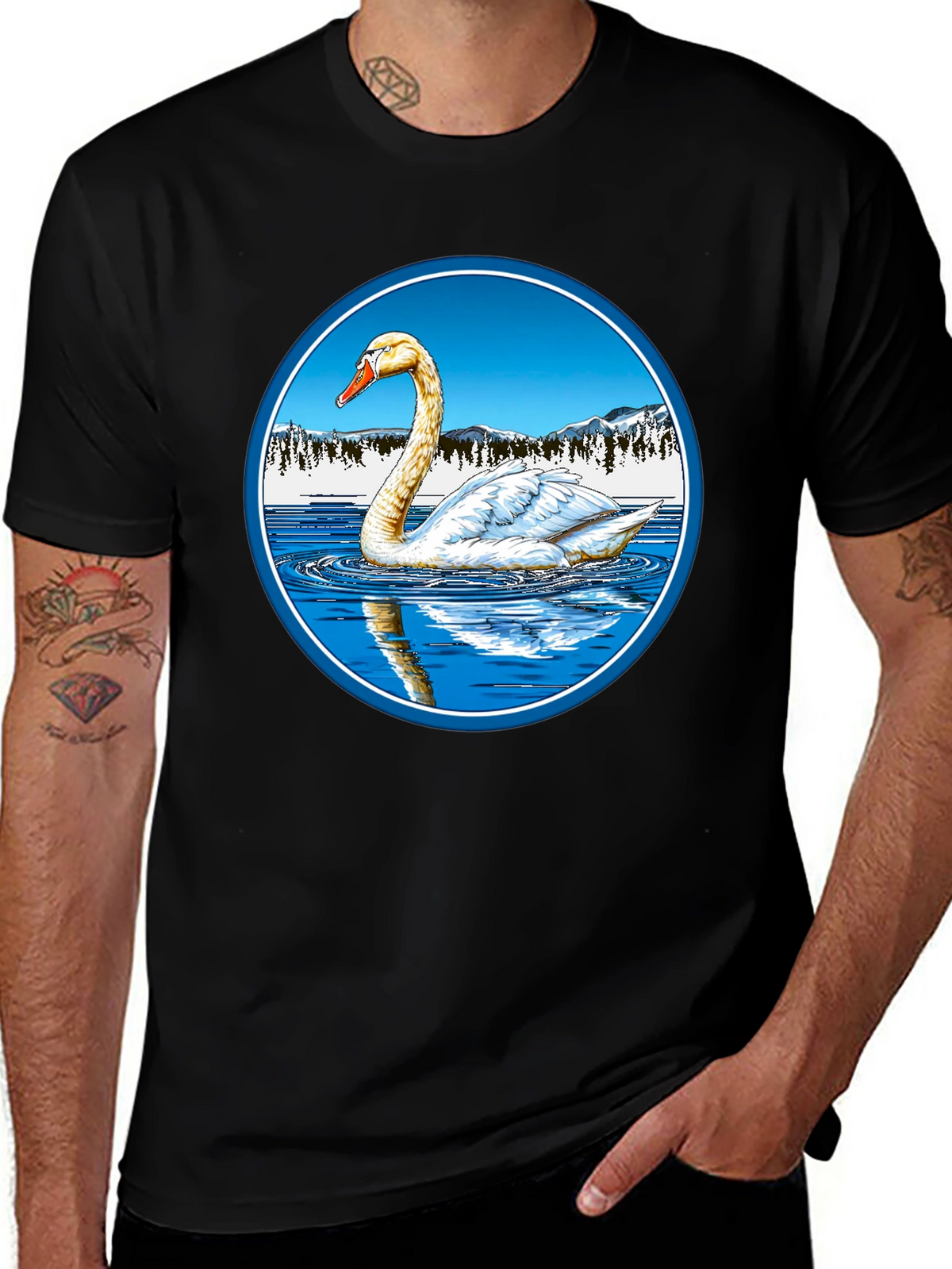 Swan Lake T-Shirt - Mens Graphic Tee