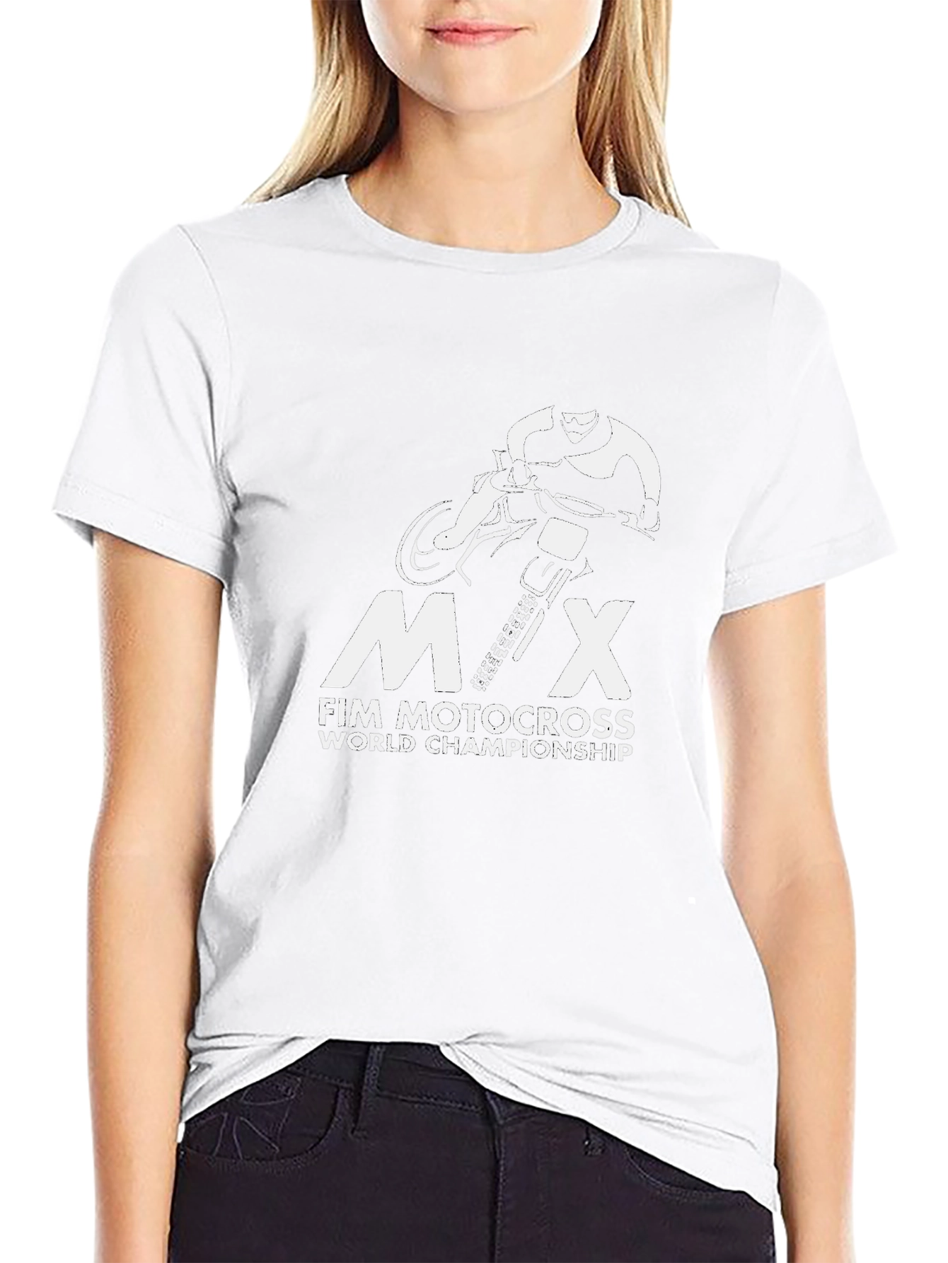MX FIM Motocross World Championship Black T-Shirt