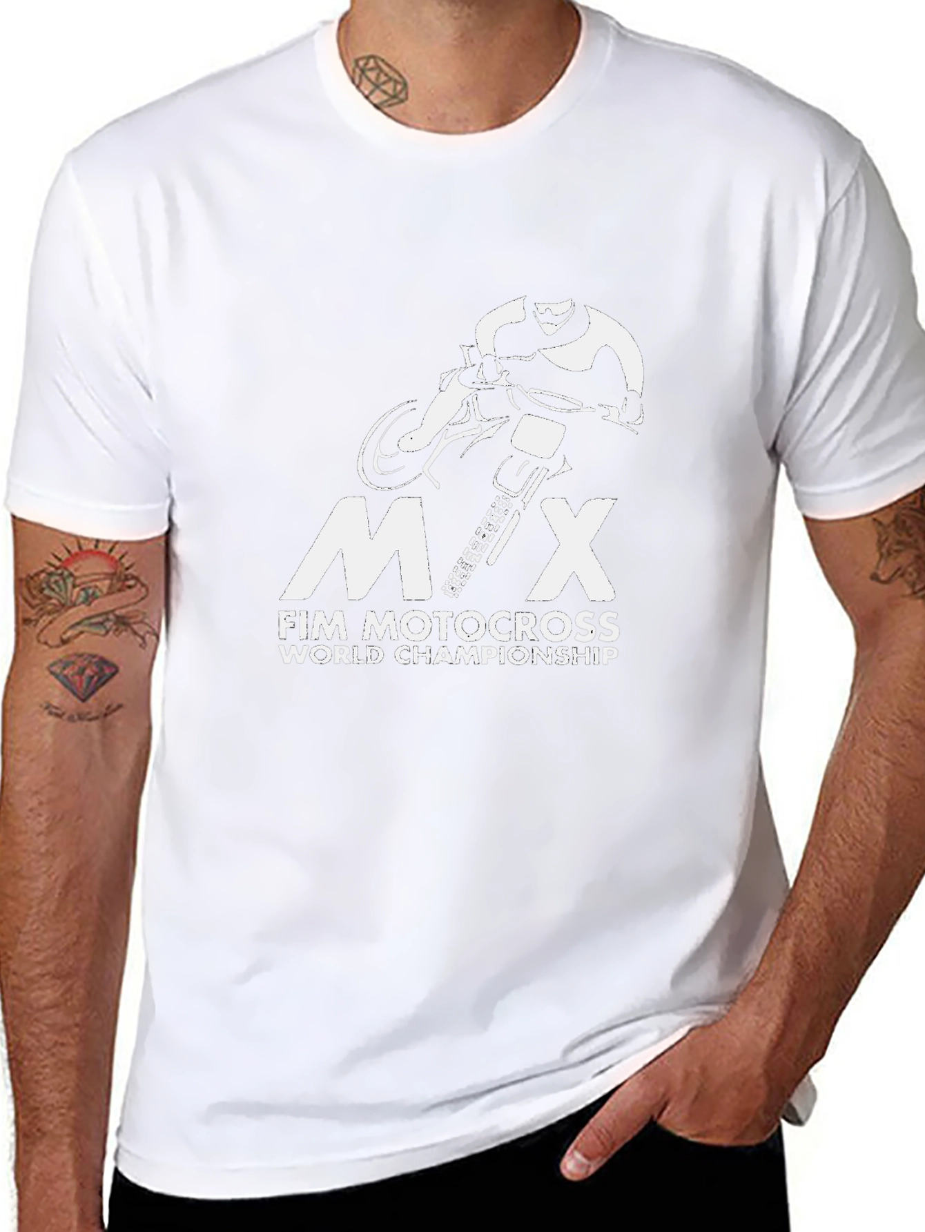 MX FIM Motocross World Championship Black T-Shirt