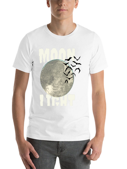Moonlight Halloween Bats Graphic Tee