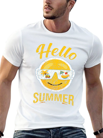 Hello Summer Graphic T-Shirt - Enjoy & Relax