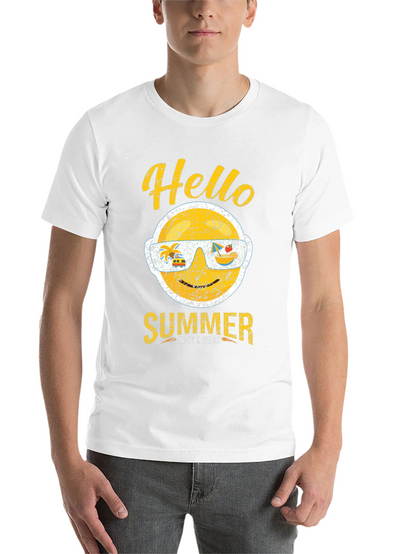 Hello Summer Graphic T-Shirt - Enjoy & Relax