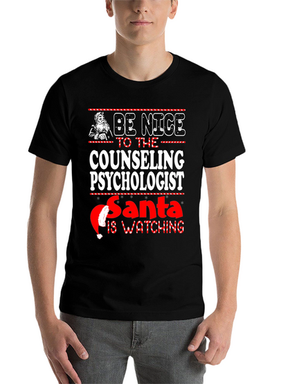 Be Nice to the Counseling Psychologist Santa T-Shirt