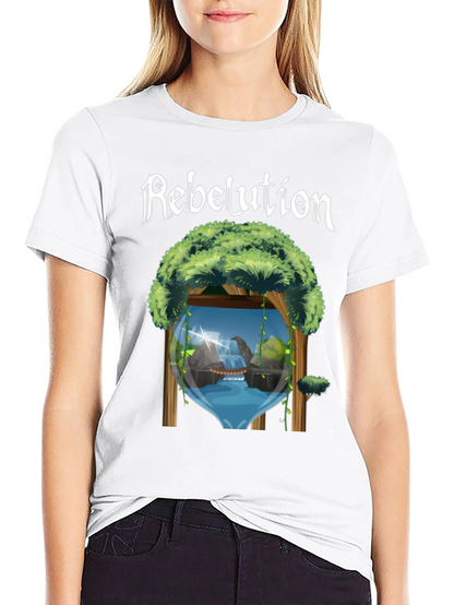 Rebelution Nature Scene Black T-Shirt