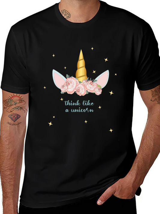 Unicorn Mindset T-Shirt - Floral Magical Tee