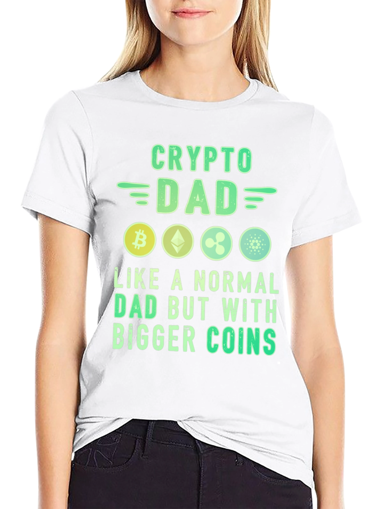 Crypto Dad T-Shirt Bitcoin Lover Tee