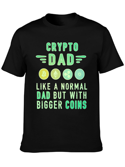Crypto Dad T-Shirt Bitcoin Lover Tee