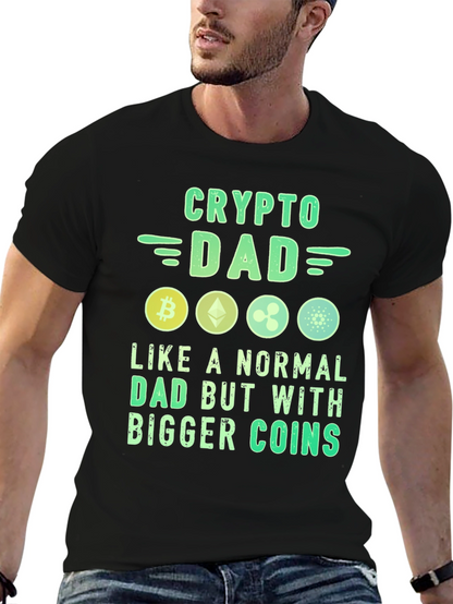 Crypto Dad T-Shirt Bitcoin Lover Tee