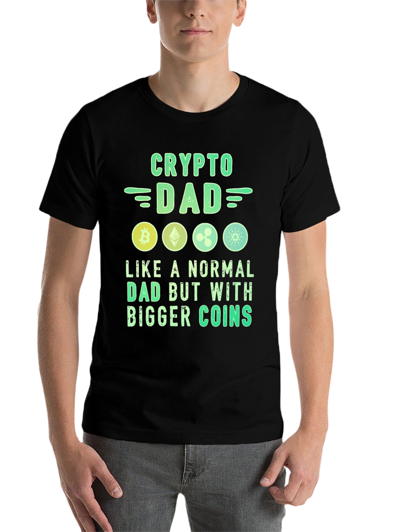 Crypto Dad T-Shirt Bitcoin Lover Tee