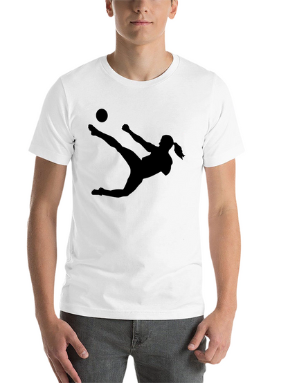 Soccer Silhouette Tee - Kick Like a Girl!
