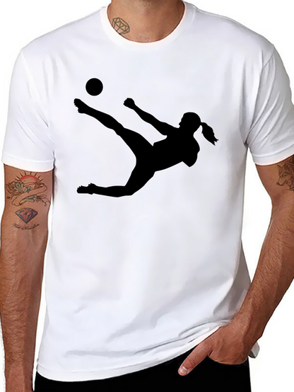 Soccer Silhouette Tee - Kick Like a Girl!