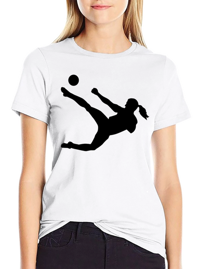 Soccer Silhouette Tee - Kick Like a Girl!