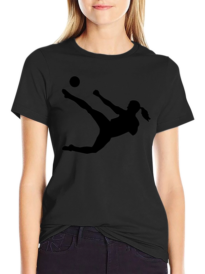 Soccer Silhouette Tee - Kick Like a Girl!