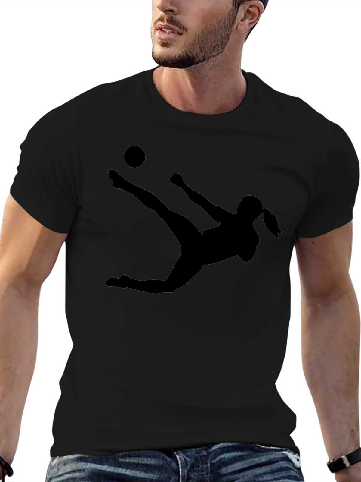 Soccer Silhouette Tee - Kick Like a Girl!