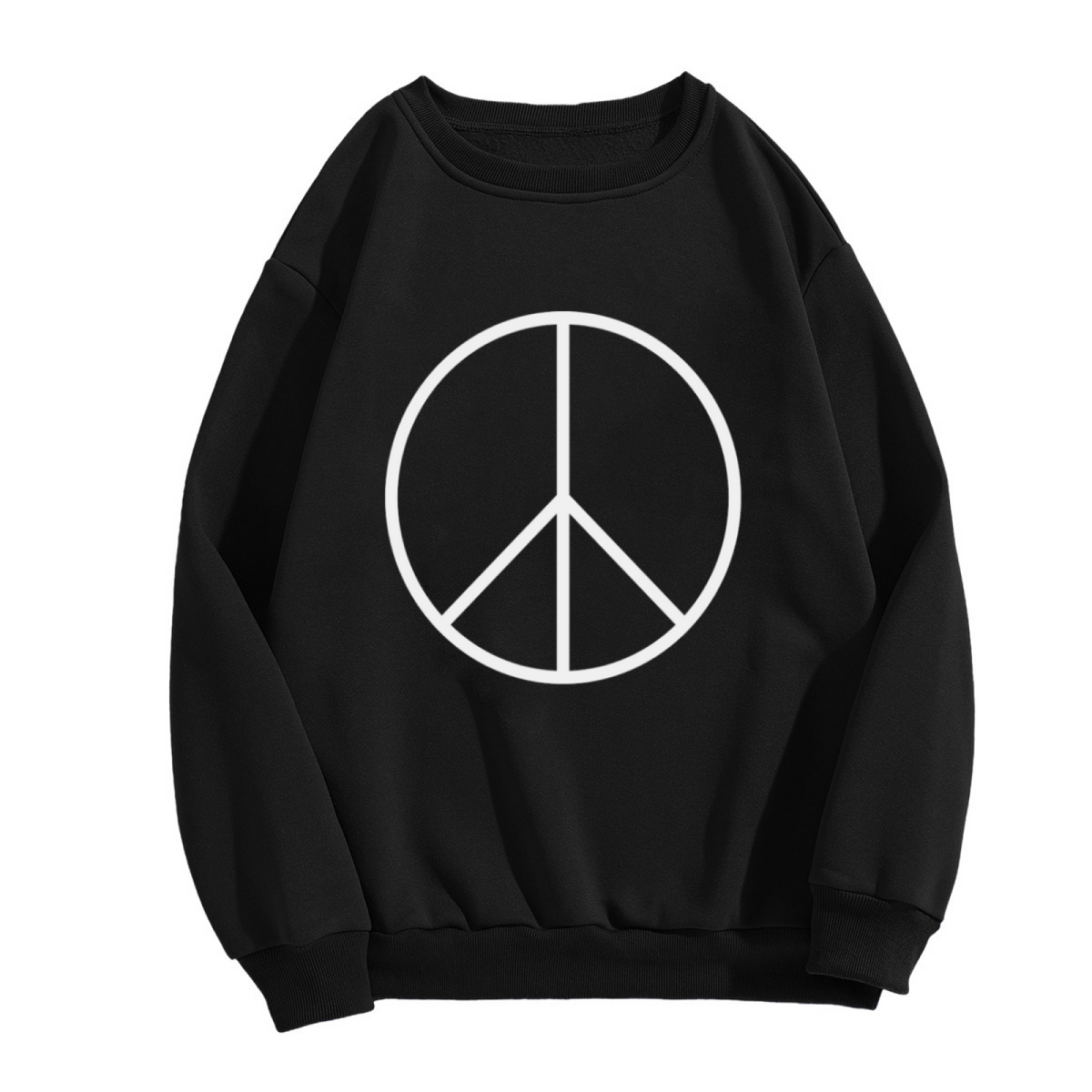 Classic Peace Symbol Anti?War Peace?Lover Crewneck Sweatshirt