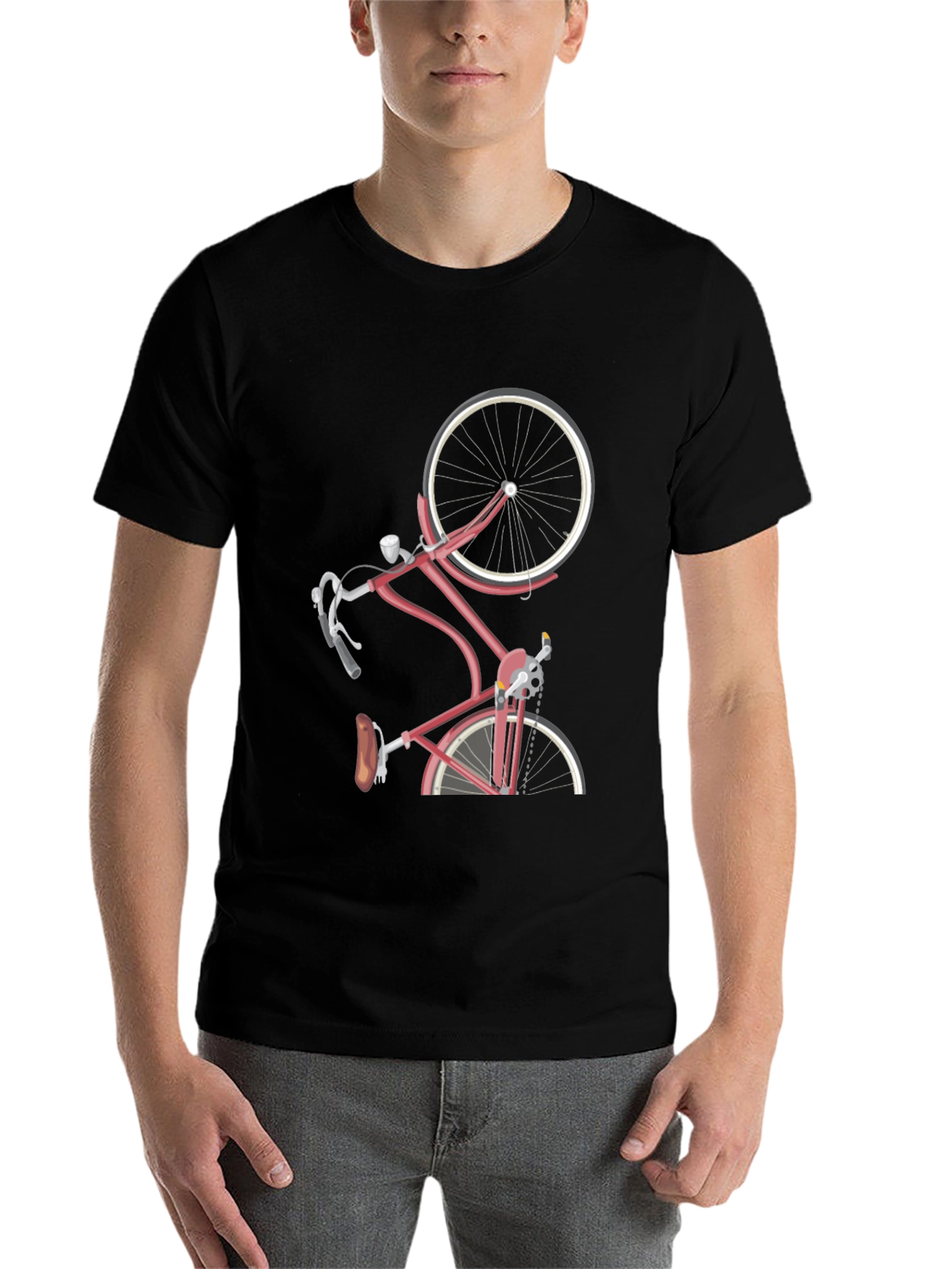 Stylish Bicycle Graphic T-Shirt - Unique Design