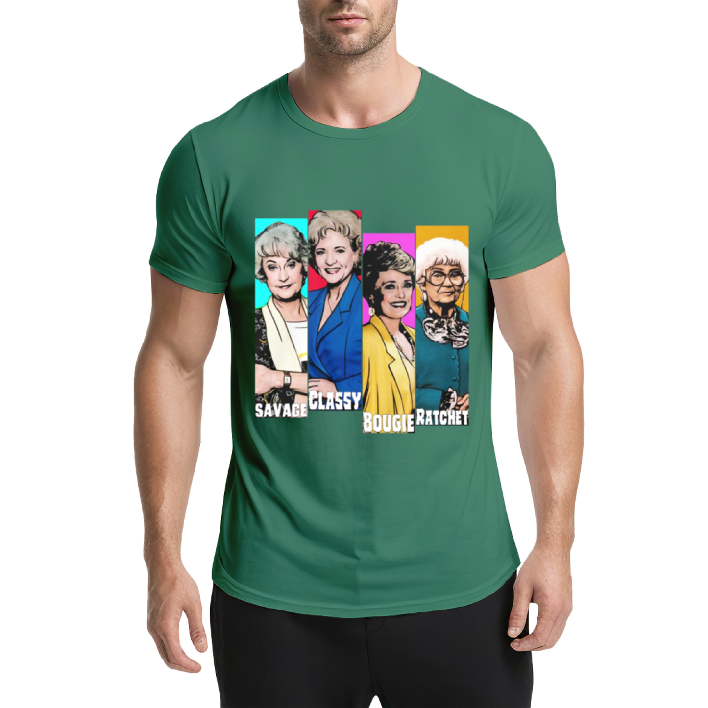 The Golden Girls Savage Classy Bougie Ratchet Pop Culture Tee