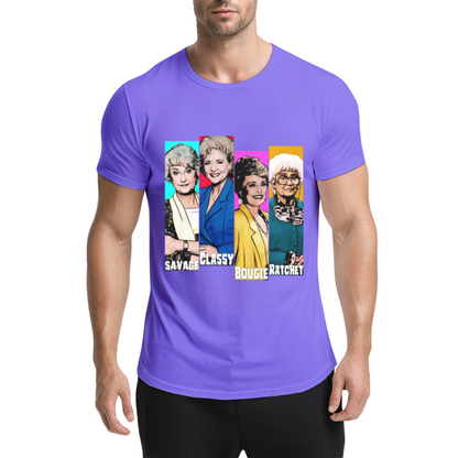 The Golden Girls Savage Classy Bougie Ratchet Pop Culture Tee