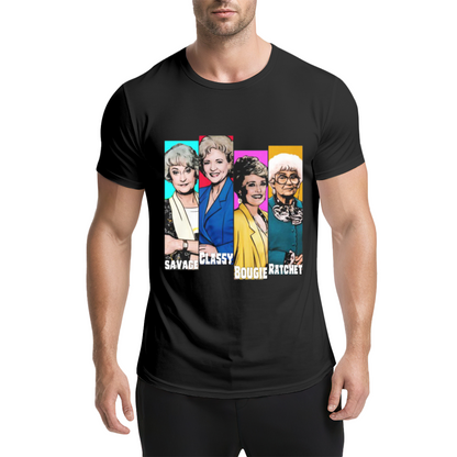 The Golden Girls Savage Classy Bougie Ratchet Pop Culture Tee