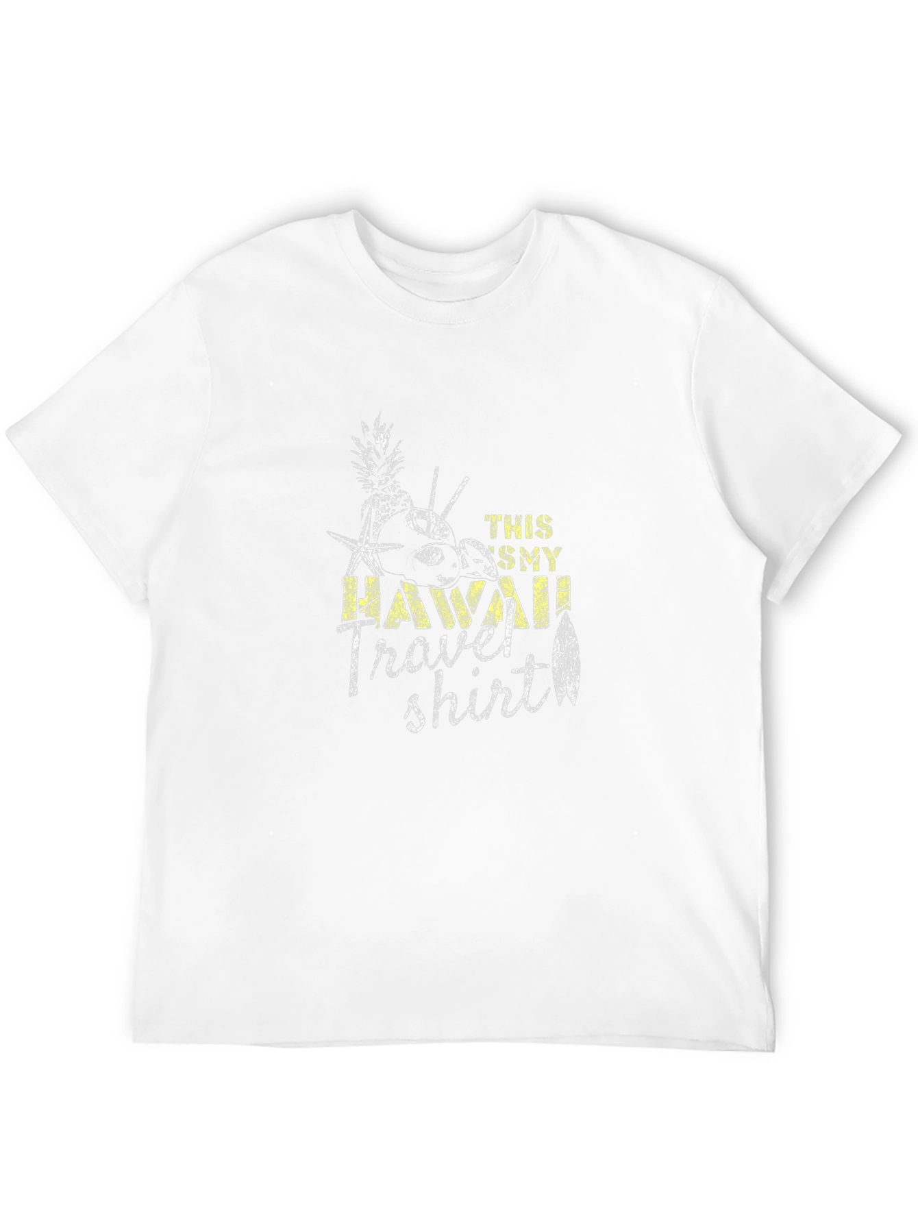 Hawaii Travel T-Shirt - Black Cotton Tee