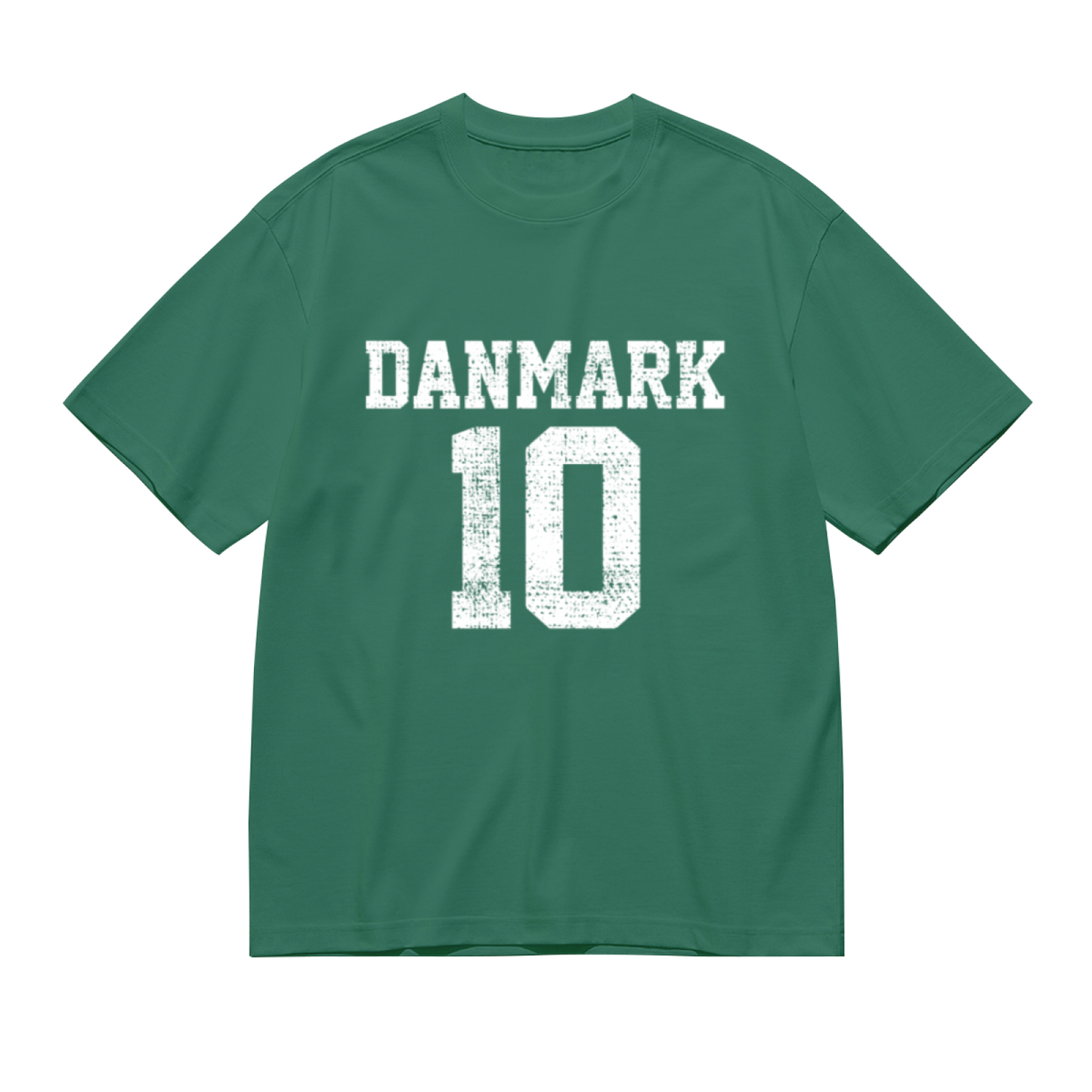 Denmark Number 10 Retro Football Jersey Style T-Shirt