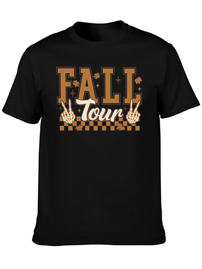 Fall Tour Skeleton Peace Sign T-Shirt