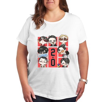 Stylish Kpop Chibi Manhwa Squad 2.0 Tee