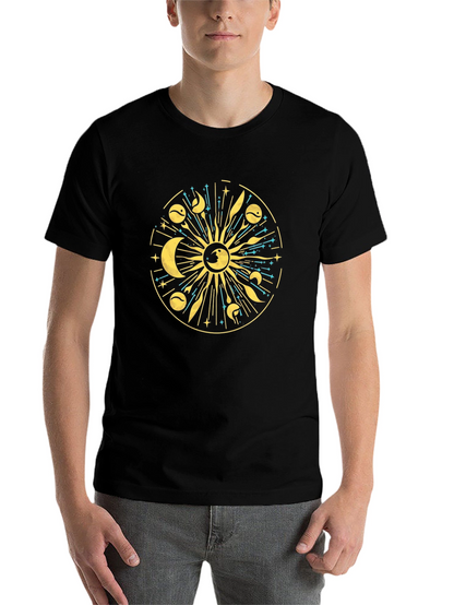 Celestial Sun & Moon Graphic T-Shirt