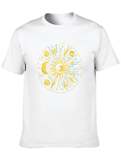 Celestial Sun & Moon Graphic T-Shirt