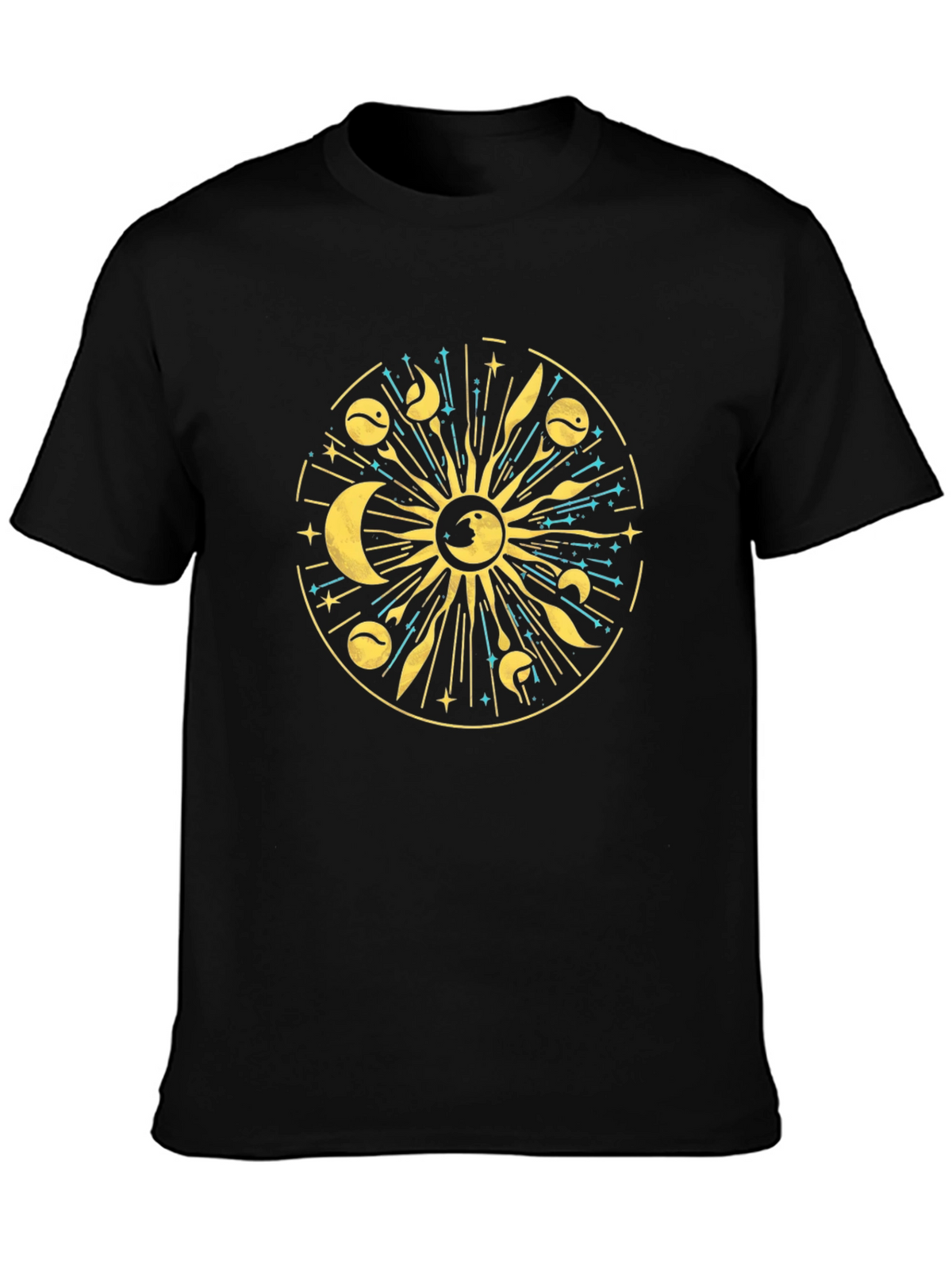Celestial Sun & Moon Graphic T-Shirt