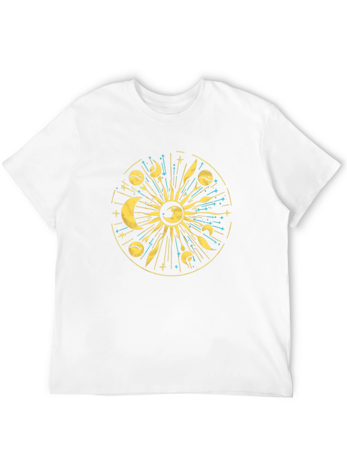Celestial Sun & Moon Graphic T-Shirt