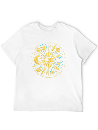 Celestial Sun & Moon Graphic T-Shirt