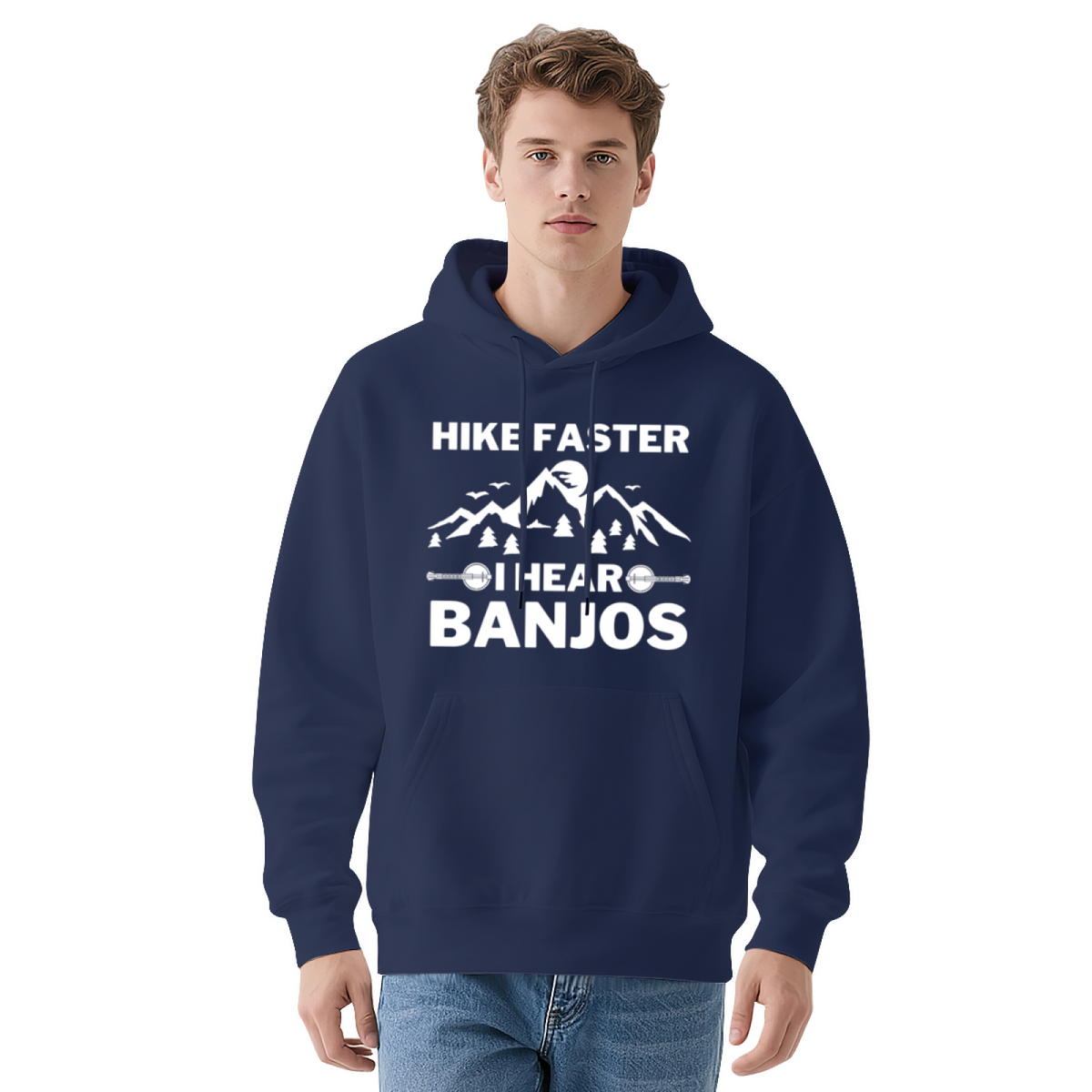 Hike Faster I Hear Banjos Mountain Outdoor Men¡¯s Hoodie, Breathable Comfort