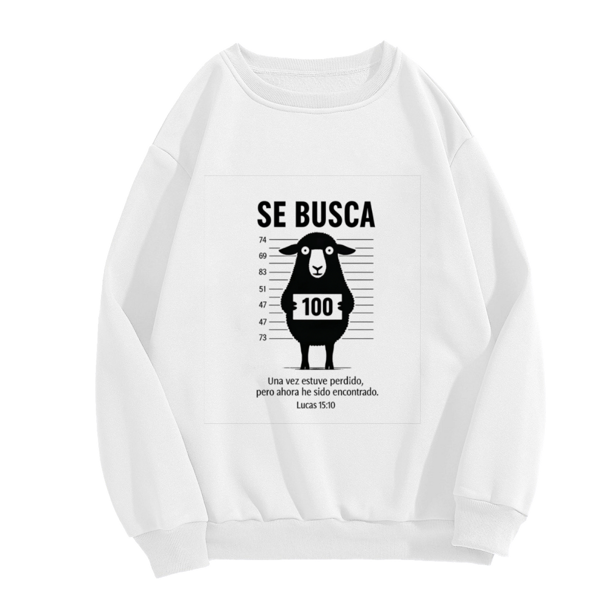 Se Busca Lost Sheep Spanish Bible Verse Crewneck Sweatshirt