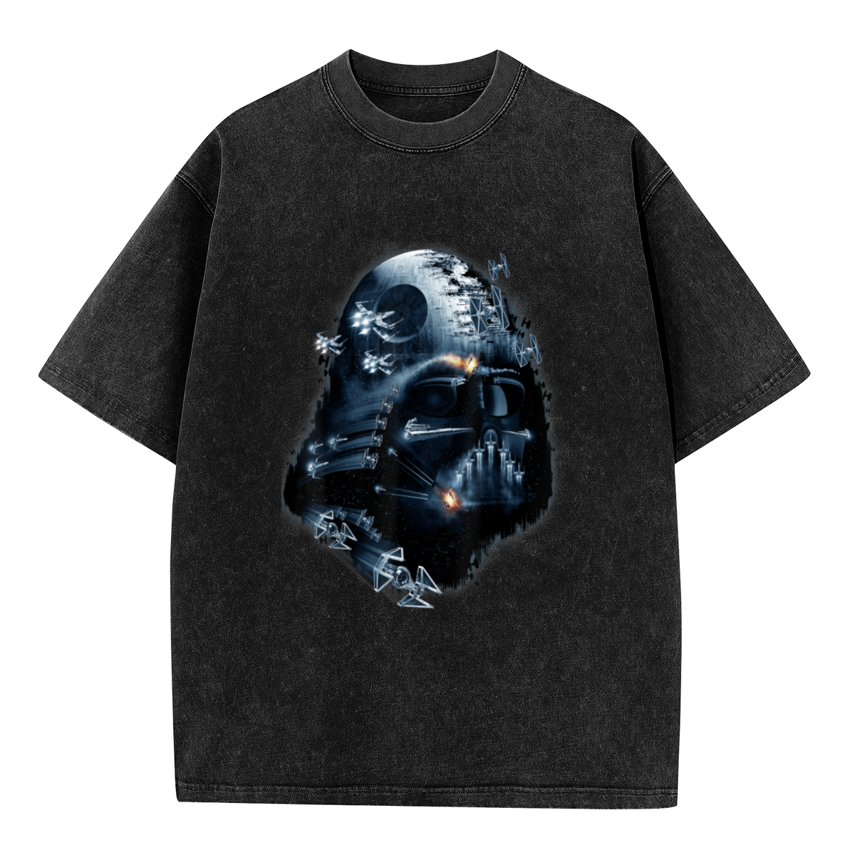 Darth Vader Death Star Star Wars Space Battle Vintage Graphic T-Shirt