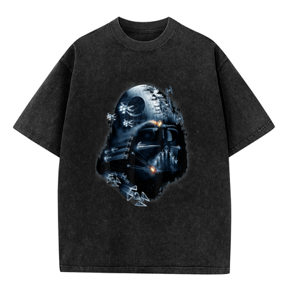 Darth Vader Death Star Star Wars Space Battle Vintage Graphic T-Shirt
