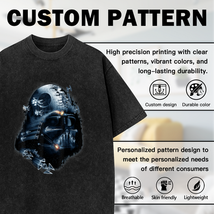 Darth Vader Death Star Star Wars Space Battle Vintage Graphic T-Shirt
